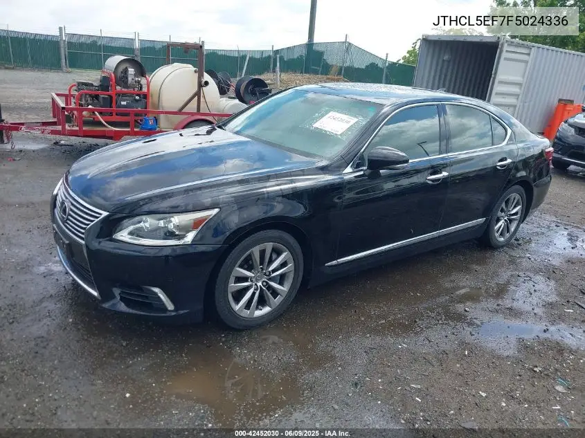 2015 Lexus Ls 460 VIN: JTHCL5EF7F5024336 Lot: 42452030
