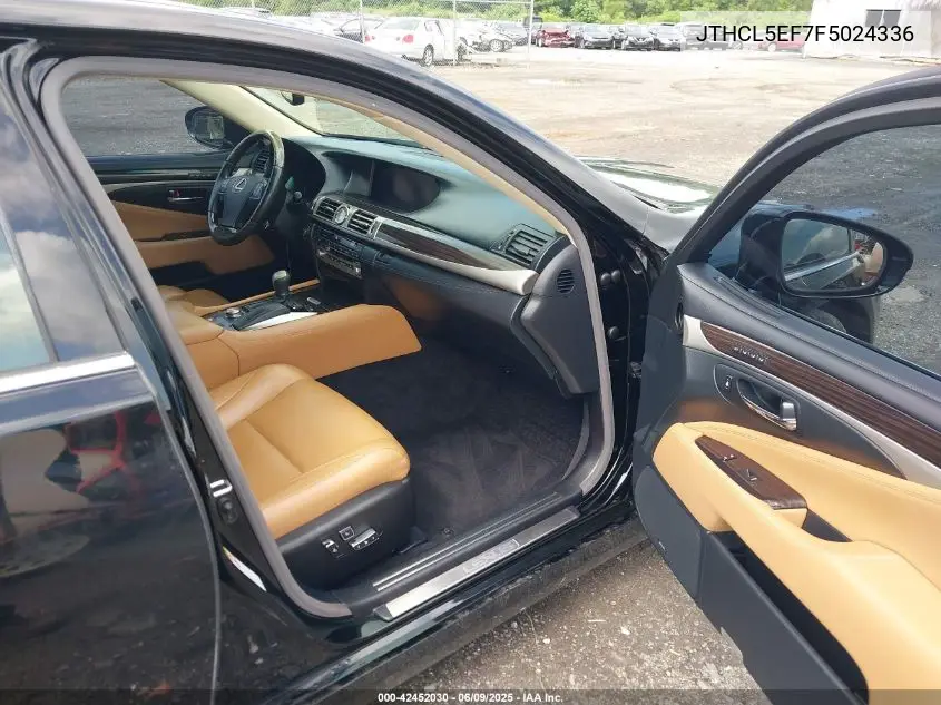 2015 Lexus Ls 460 VIN: JTHCL5EF7F5024336 Lot: 42452030