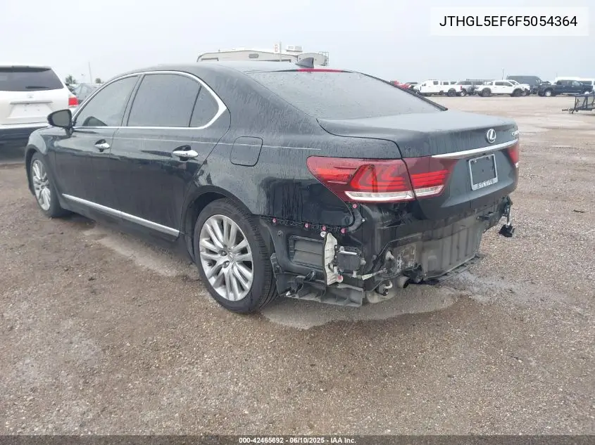 2015 Lexus Ls 460 L VIN: JTHGL5EF6F5054364 Lot: 42465692