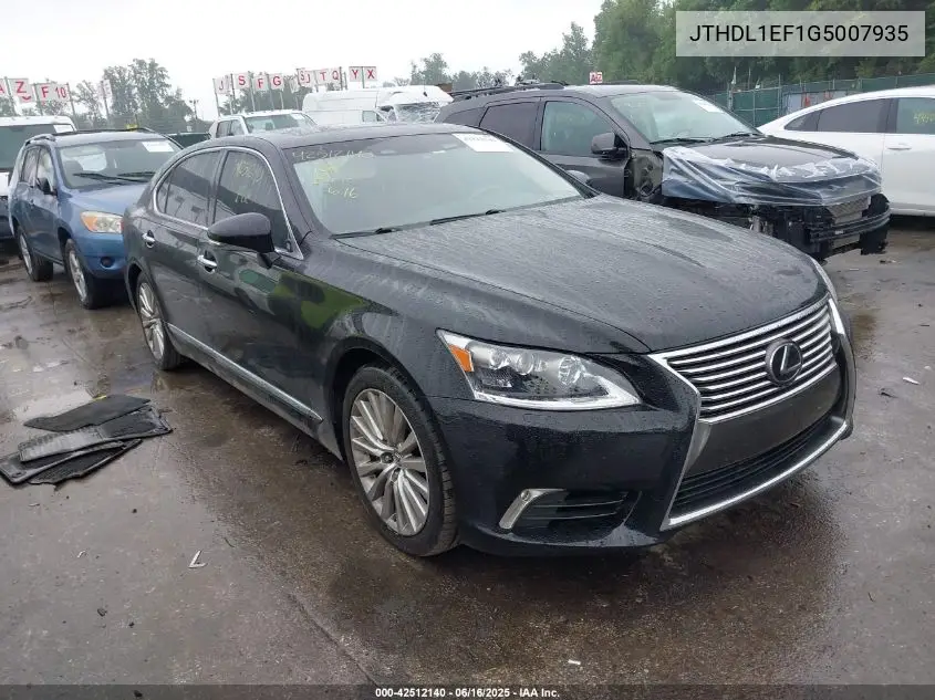 2016 Lexus Ls 460 L VIN: JTHDL1EF1G5007935 Lot: 42512140