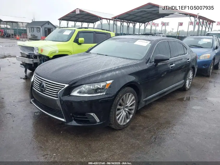2016 Lexus Ls 460 L VIN: JTHDL1EF1G5007935 Lot: 42512140