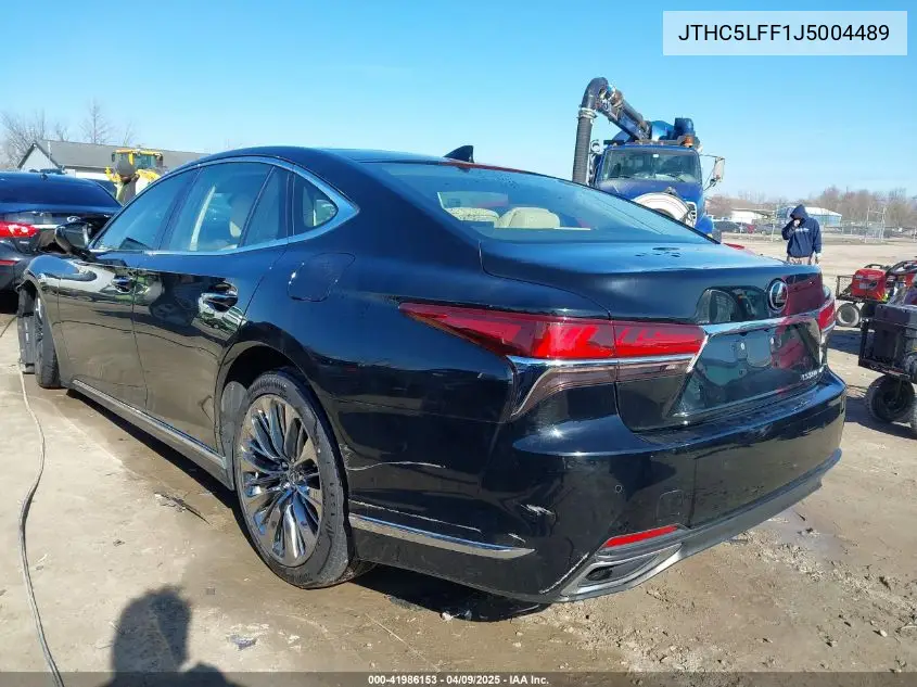 2018 Lexus Ls 500 VIN: JTHC5LFF1J5004489 Lot: 41986153