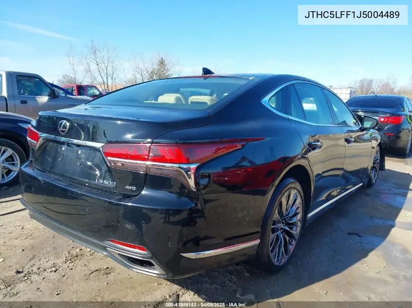 2018 Lexus Ls 500 VIN: JTHC5LFF1J5004489 Lot: 41986153