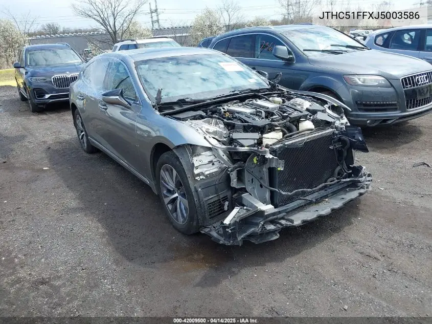 2018 Lexus Ls 500 VIN: JTHC51FFXJ5003586 Lot: 42009500