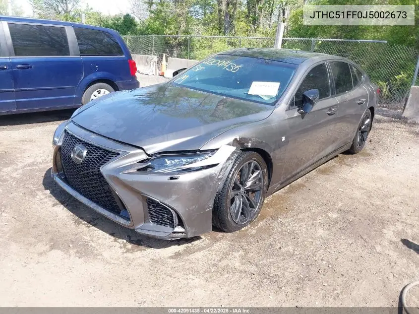 2018 Lexus Ls 500 F Sport VIN: JTHC51FF0J5002673 Lot: 42091435