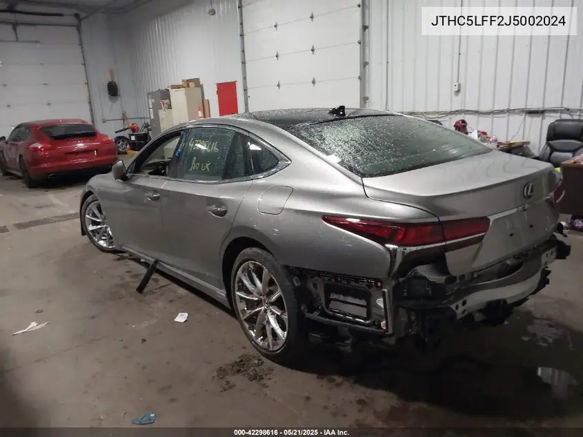 2018 Lexus Ls 500 VIN: JTHC5LFF2J5002024 Lot: 42298616