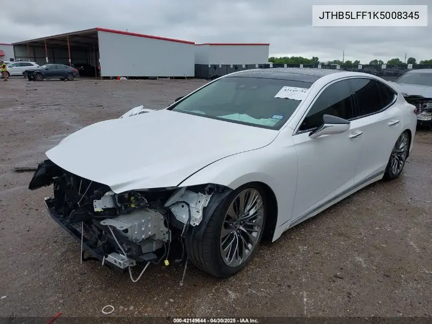 2019 Lexus Ls 500 VIN: JTHB5LFF1K5008345 Lot: 42149644