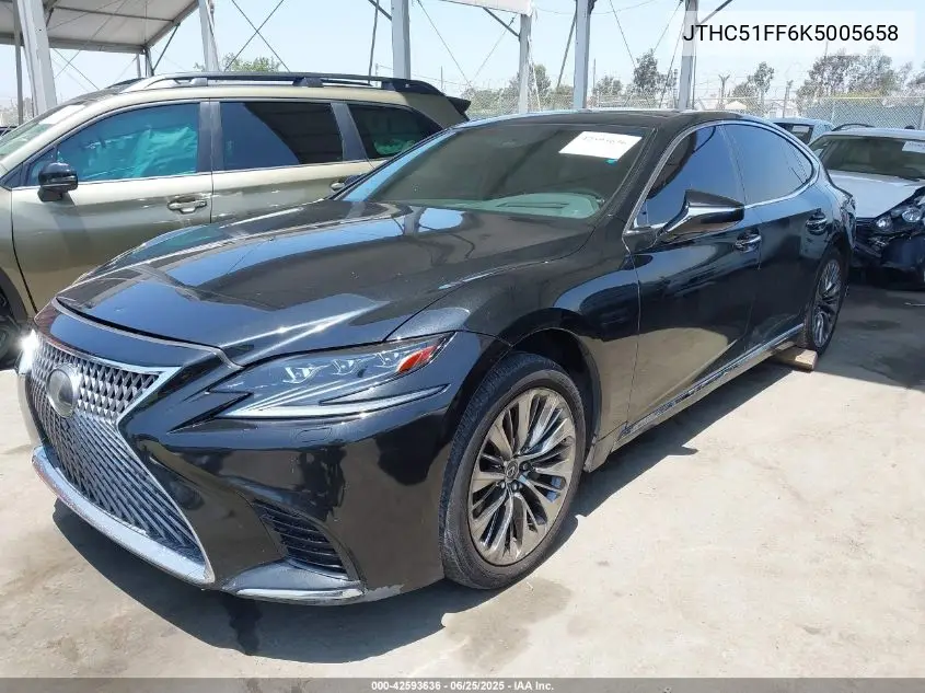 2019 Lexus Ls 500 Base/500 F Sport VIN: JTHC51FF6K5005658 Lot: 42593636