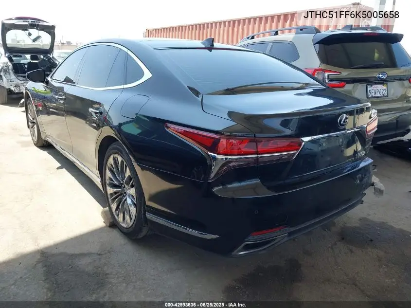 2019 Lexus Ls 500 Base/500 F Sport VIN: JTHC51FF6K5005658 Lot: 42593636