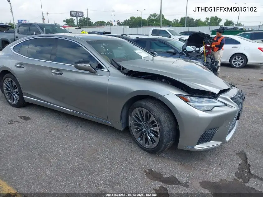 2021 Lexus Ls 500 VIN: JTHD51FFXM5015102 Lot: 42504243