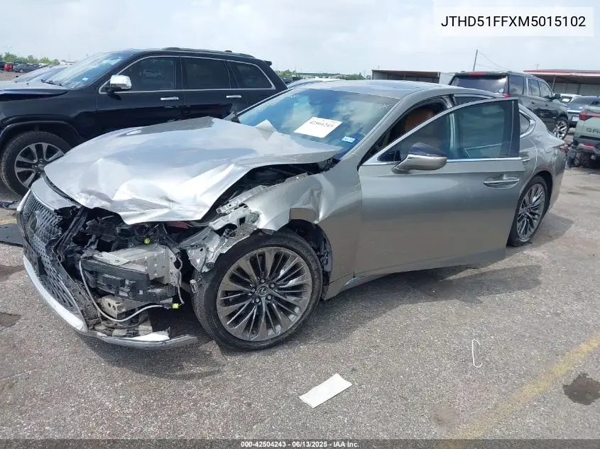 2021 Lexus Ls 500 VIN: JTHD51FFXM5015102 Lot: 42504243