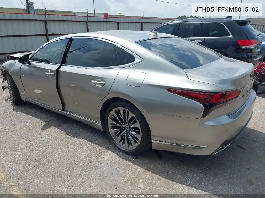 2021 Lexus Ls 500 VIN: JTHD51FFXM5015102 Lot: 42504243