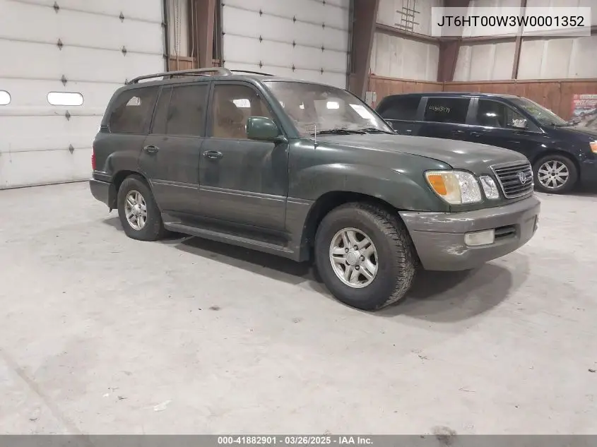 1998 Lexus Lx 470 VIN: JT6HT00W3W0001352 Lot: 41882901