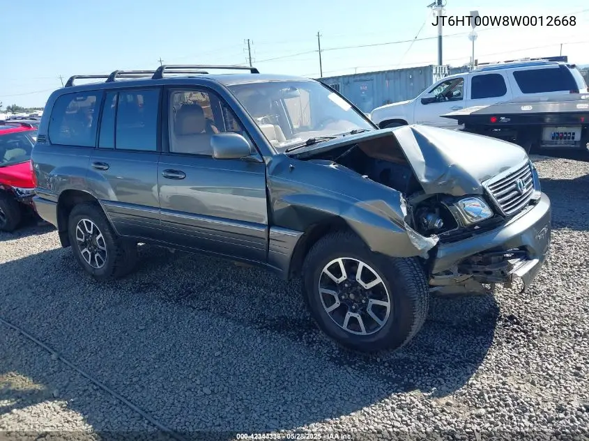 1998 Lexus Lx 470 VIN: JT6HT00W8W0012668 Lot: 42344338
