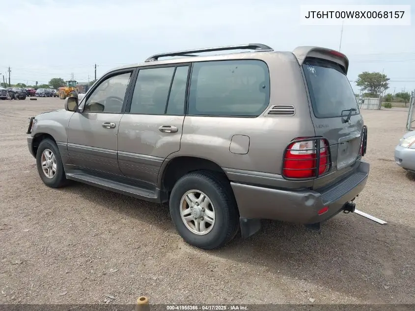 1999 Lexus Lx 470 VIN: JT6HT00W8X0068157 Lot: 41955366