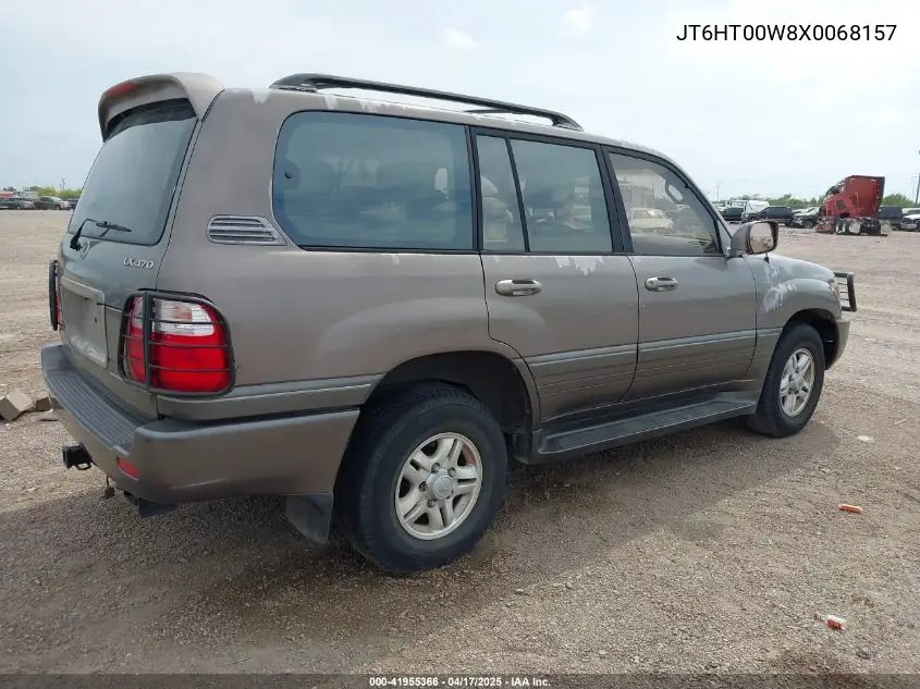 1999 Lexus Lx 470 VIN: JT6HT00W8X0068157 Lot: 41955366