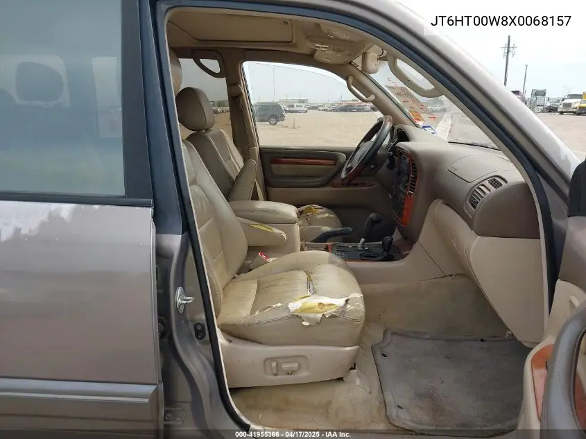 1999 Lexus Lx 470 VIN: JT6HT00W8X0068157 Lot: 41955366