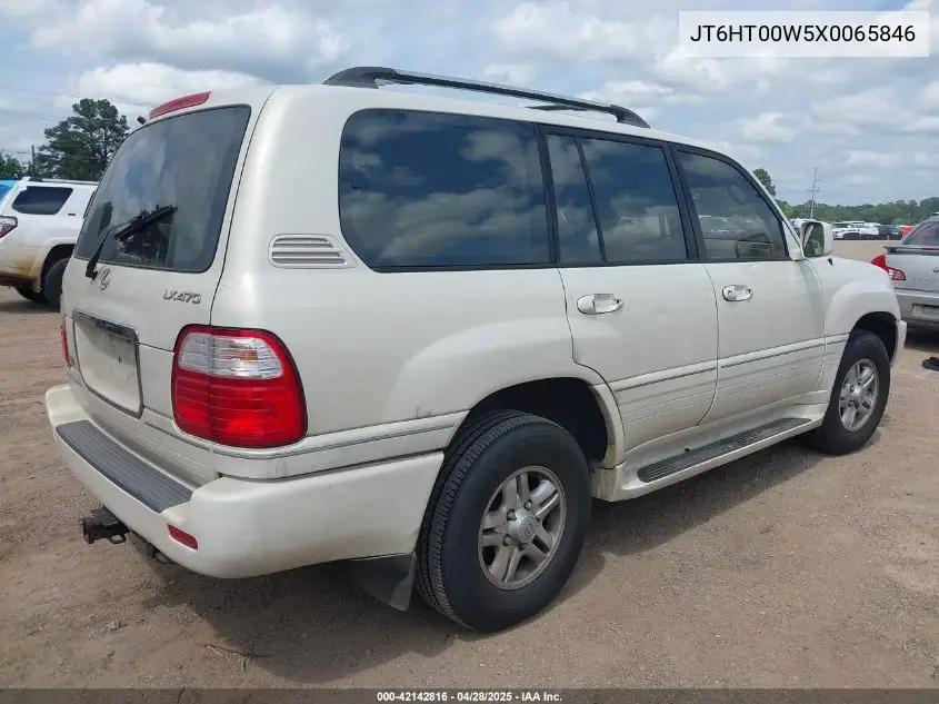 1999 Lexus Lx 470 VIN: JT6HT00W5X0065846 Lot: 42142816
