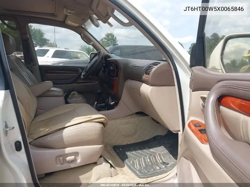 1999 Lexus Lx 470 VIN: JT6HT00W5X0065846 Lot: 42142816