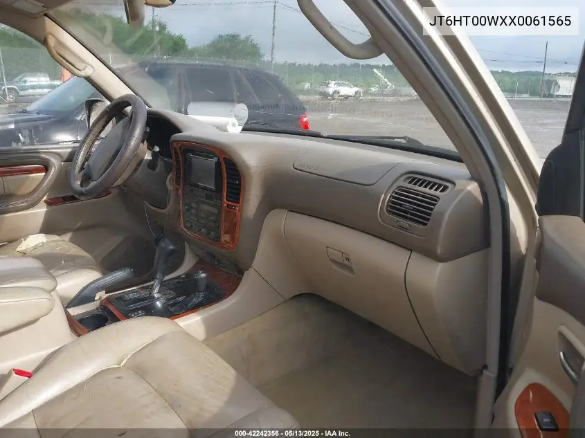 1999 Lexus Lx 470 VIN: JT6HT00WXX0061565 Lot: 42242356