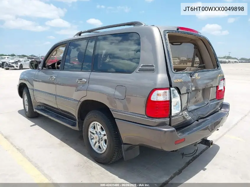 1999 Lexus Lx 470 VIN: JT6HT00WXX0049898 Lot: 42431480