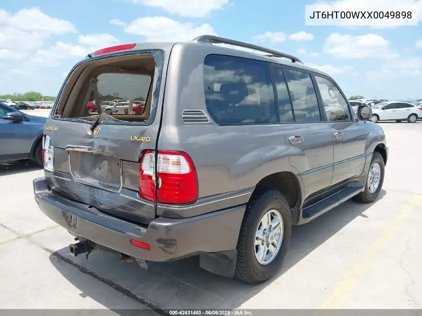 1999 Lexus Lx 470 VIN: JT6HT00WXX0049898 Lot: 42431480