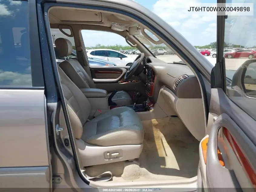 1999 Lexus Lx 470 VIN: JT6HT00WXX0049898 Lot: 42431480