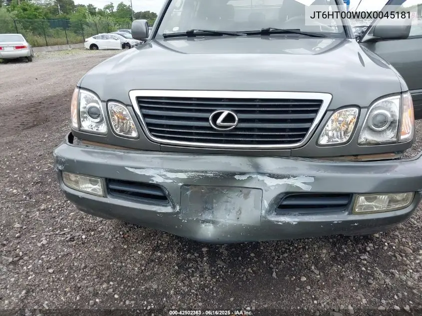1999 Lexus Lx 470 VIN: JT6HT00W0X0045181 Lot: 42502363