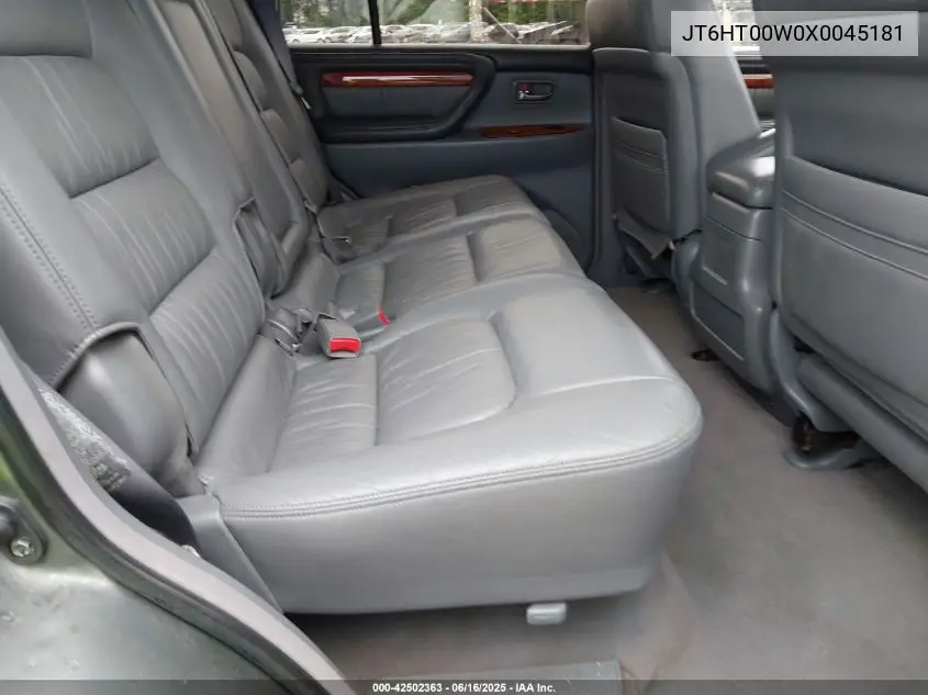 1999 Lexus Lx 470 VIN: JT6HT00W0X0045181 Lot: 42502363