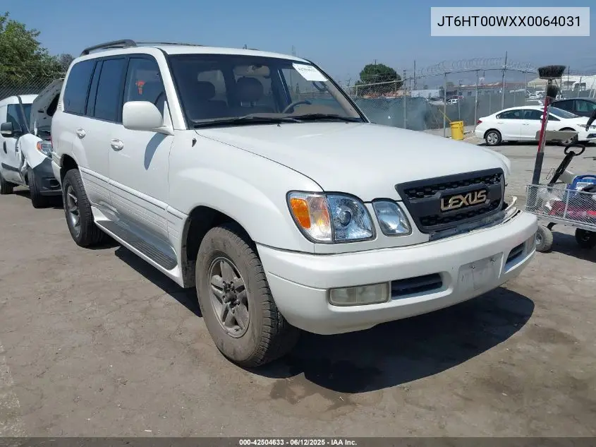 1999 Lexus Lx 470 VIN: JT6HT00WXX0064031 Lot: 42504633