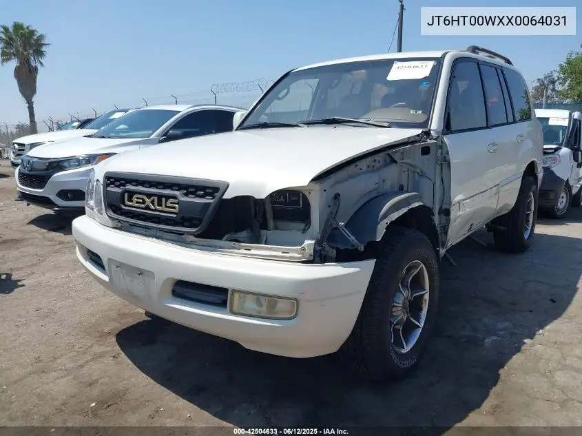 1999 Lexus Lx 470 VIN: JT6HT00WXX0064031 Lot: 42504633