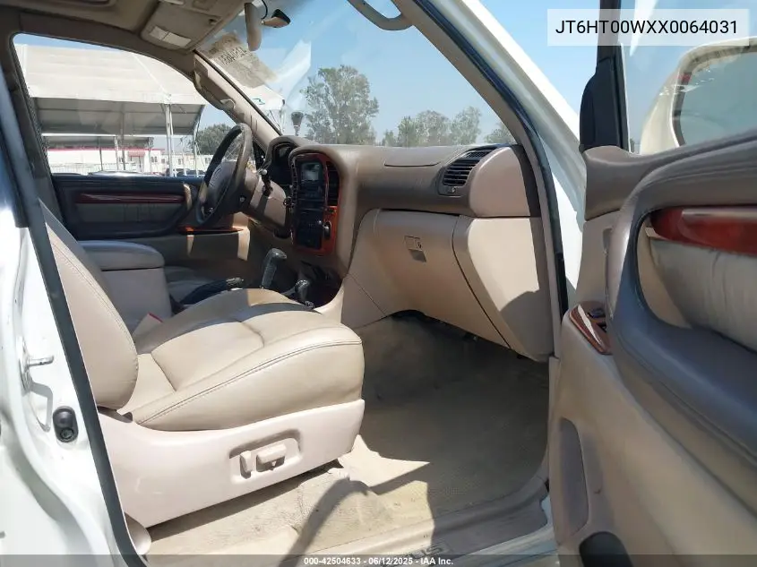 1999 Lexus Lx 470 VIN: JT6HT00WXX0064031 Lot: 42504633