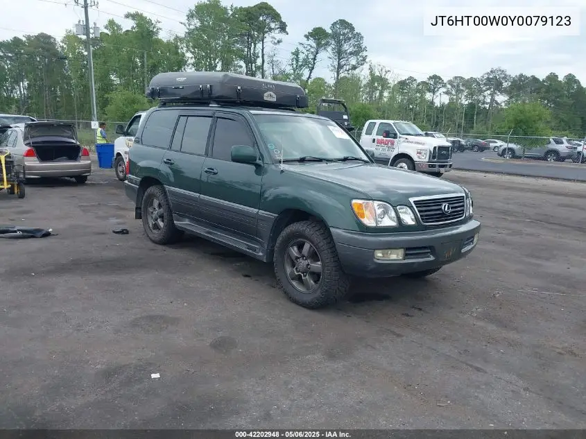 2000 Lexus Lx 470 VIN: JT6HT00W0Y0079123 Lot: 42202948