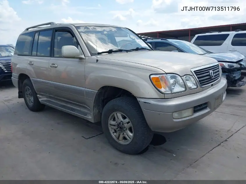 2001 Lexus Lx 470 VIN: JTJHT00W713511796 Lot: 42222574