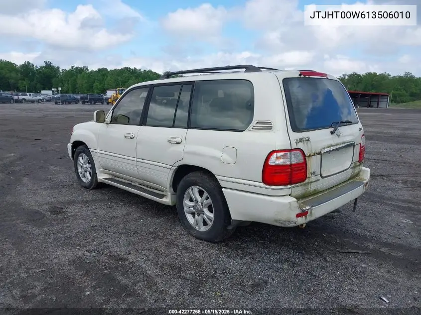 2001 Lexus Lx 470 VIN: JTJHT00W613506010 Lot: 42277268