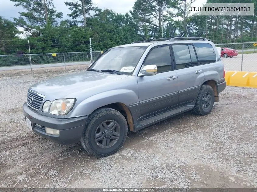 2001 Lexus Lx 470 VIN: JTJHT00W713504833 Lot: 42485592