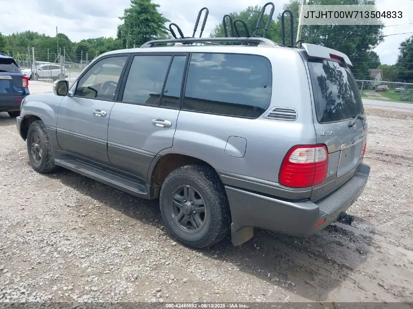 2001 Lexus Lx 470 VIN: JTJHT00W713504833 Lot: 42485592