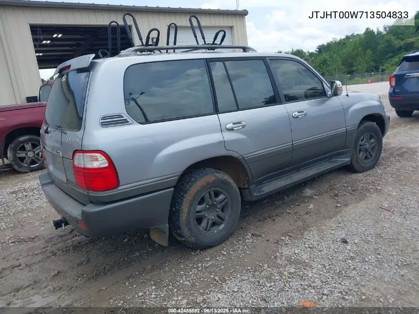 2001 Lexus Lx 470 VIN: JTJHT00W713504833 Lot: 42485592