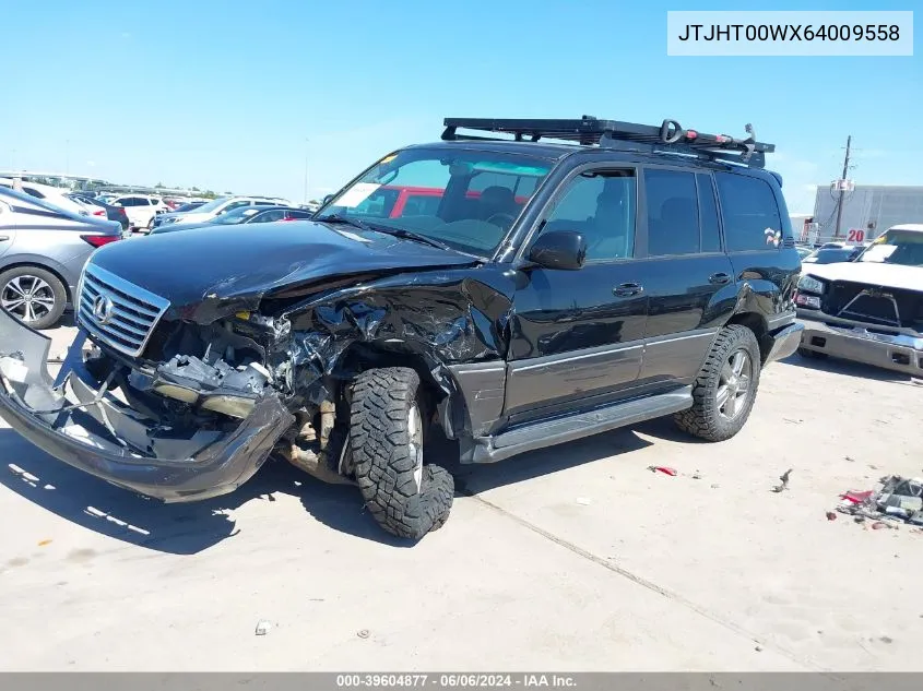 2006 Lexus Lx 470 VIN: JTJHT00WX64009558 Lot: 39604877