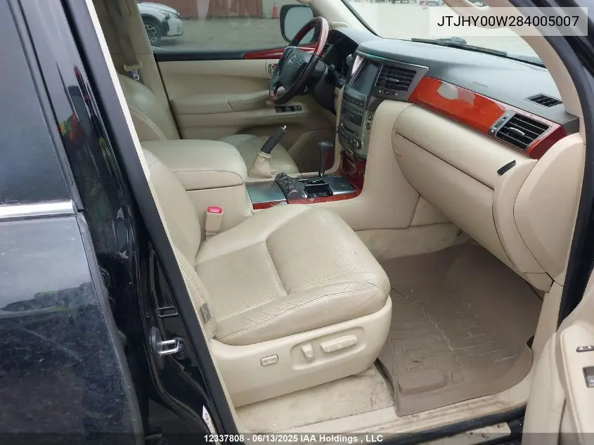 2008 Lexus Lx 570 570 VIN: JTJHY00W284005007 Lot: 12337808