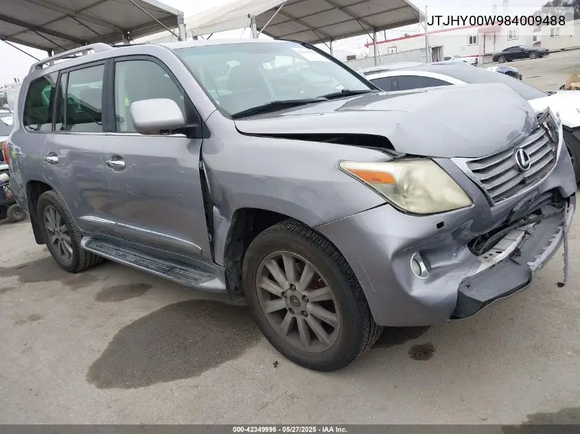 2008 Lexus Lx 570 VIN: JTJHY00W984009488 Lot: 42349996