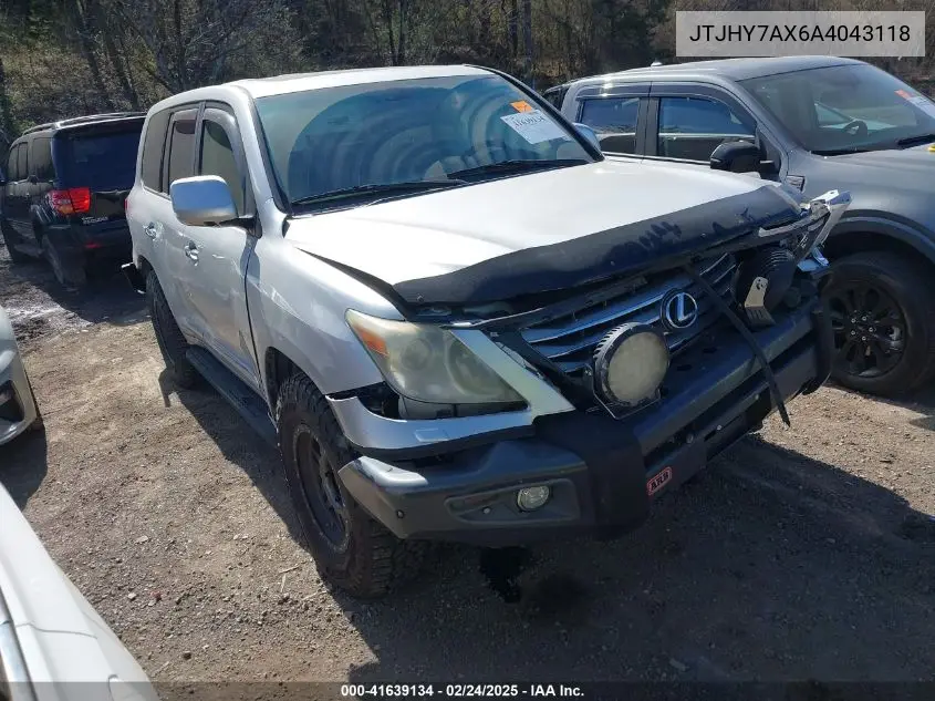 2010 Lexus Lx 570 VIN: JTJHY7AX6A4043118 Lot: 41639134