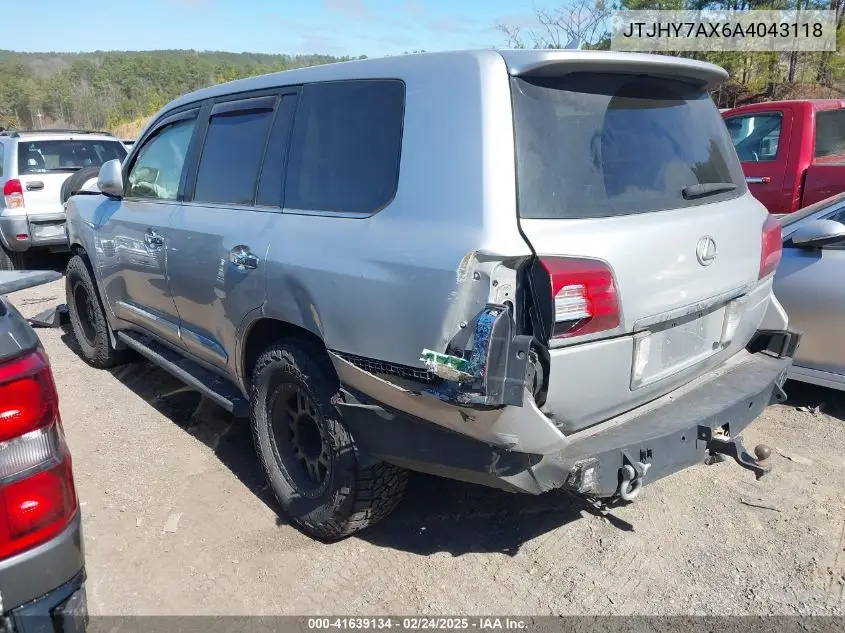 2010 Lexus Lx 570 VIN: JTJHY7AX6A4043118 Lot: 41639134