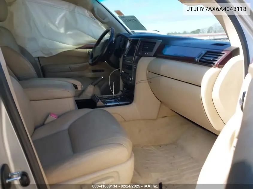 2010 Lexus Lx 570 VIN: JTJHY7AX6A4043118 Lot: 41639134