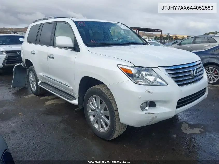 2010 Lexus Lx 570 VIN: JTJHY7AX6A4052580 Lot: 42244157