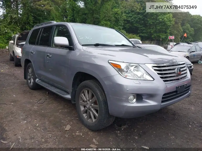 2011 Lexus Lx 570 VIN: JTJHY7AX7B4075349 Lot: 42452790