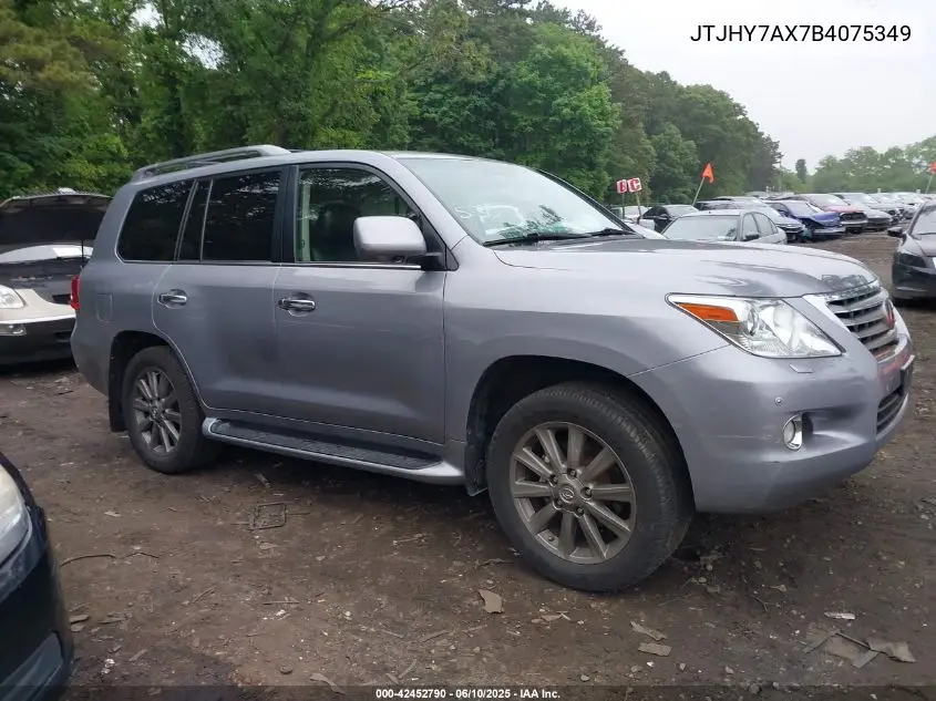 2011 Lexus Lx 570 VIN: JTJHY7AX7B4075349 Lot: 42452790