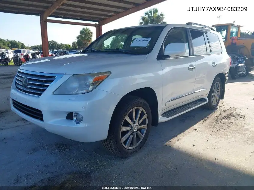 2011 Lexus Lx 570 VIN: JTJHY7AX9B4083209 Lot: 42540686