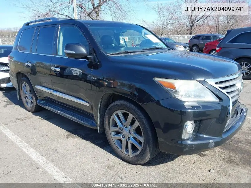 2013 Lexus Lx 570 VIN: JTJHY7AX2D4099741 Lot: 41870475