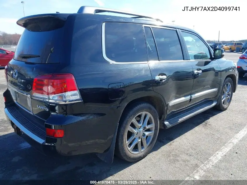 2013 Lexus Lx 570 VIN: JTJHY7AX2D4099741 Lot: 41870475